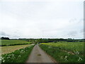 Lincolnshire Wolds road towards Biscathorpe in Gayton Le Wold