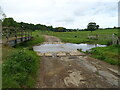 Ford and footbridge on the River Bain, Biscathorpe in Gayton Le Wold