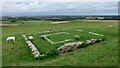 Roman temple inside Maiden Castle hillfort in DT2 9PS