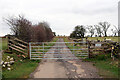 Gated road north of Birtley in NE48 3HL