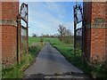 Remains of gates to Canon Frome Court in HR8 2TH