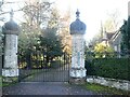 Entrance to Hengrave Hall in IP28 6LZ