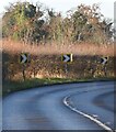 Sharp bend, A1101 in Flempton