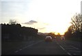 Sunset on the A449 in WR2 4SY