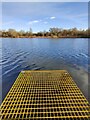 Fishing platform at the Arrow Valley Lake in B98 7EU