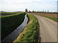Minor Road and Ditch to East of Old Leake in PE22 9JR