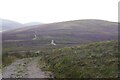 Bulldozed road above Leadhills in ML12 6YE