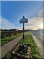 Village Signpost on Liverpool Road, Walmer Bridge in PR4 5GH