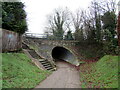 Foot tunnel under the A5112 in SY2 6RG
