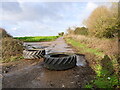 Blocked entrance to farm Road in NR28 9PY