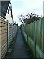 Footpath off Hall Drive in LS29 7LZ