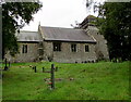 North side of St David's Church, Llanddewi Rhydderch, Monmouthshire in NP7 9TS
