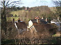 Overlooking Coddenham rooftops, Coddenham House in the distance in IP6 9PY