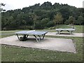 Outdoor table tennis at Central Forest Park in ST1 6LJ