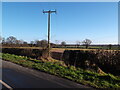Wires over the fields, Cottingham in HU16 5EA