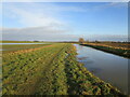 Flooded drain and waterlogged field in NG24 2SA