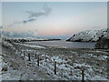 Loch Harport in snow in IV47 8ST