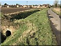 Small brick culvert next to Meadowgate Lane in Wisbech in PE13 2WG
