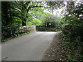 Road junction Ash Bridge Cross in EX20 2JF