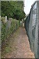 Footpath by the railway line in TN12 9JX