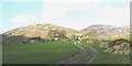 The lane up to Cae Cribyn farm in LL53 6RN