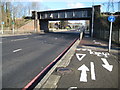 Sutton: A217 Reigate Avenue railway bridge in SM1 3HH