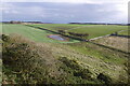 Flooded field beneath North Berwick Law in EH39 5NX