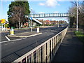 Sutton: A217 Glastonbury Road footbridge in SM1 3HH