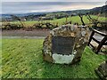 Commemorative Marker on the A682 Gisburn Road at Blacko in BB9 6LZ