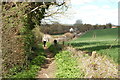 Footpath approaching Rockborne in SP6 3NE