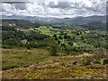Looking down on Ain House from Irton Pike in CA19 1XA