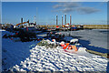 Buckie Harbour in Winter in AB56 1TU