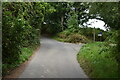 Palesgate Lane, byway junction in TN6 2EH