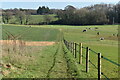 Footpath across fields north of Manor Farm in SO51 6FH