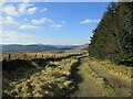 View towards the Carron valley from the old drove road on Tarduff Hill in FK6 5JF