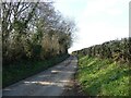 Minor road to Higher Oborne in DT9 4LA