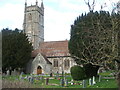 All Saints from the meadow in Publow