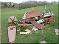 Collapsed and left in a field in BS39 4HR