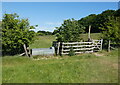 Gate along the Leicestershire Round path in LE67 9RE
