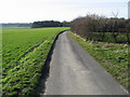 Looking SW along lane towards Updown Farm in CT14 0EG