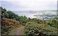 Path down Salcombe Hill to Sidmouth, Devon in EX10 8JP