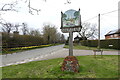 Stanstead village sign in Stanstead