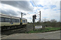 Shepreth: southbound at Meldreth Road Level Crossing in SG8 6NX