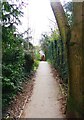 Public footpath from Wyre Hill, Bewdley, Worcs in DY12 2JS