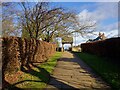 Path to the lych gate in Wingerworth