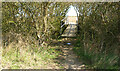 Second footbridge over watercourse west of Oxenham Farm in SS3 0BT