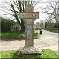 Anmer village sign  (scout) in PE31 6RN