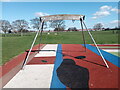 View of a swing frame in Parsloes Park in RM9 6BX