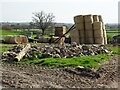 Haystack of round bales in WR8 0YY