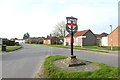 Briston village sign in NR24 2PP